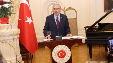 "صالح موطلو شن" سفير تركيا بالقاهرة